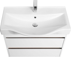 Акватон Мебель для ванной Нортон 80 белая/дуб эндгрейн – фотография-8